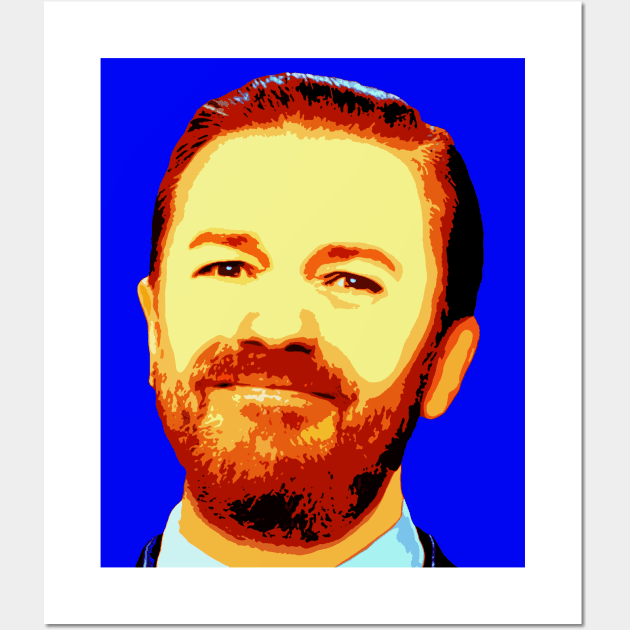 ricky gervais Wall Art by oryan80